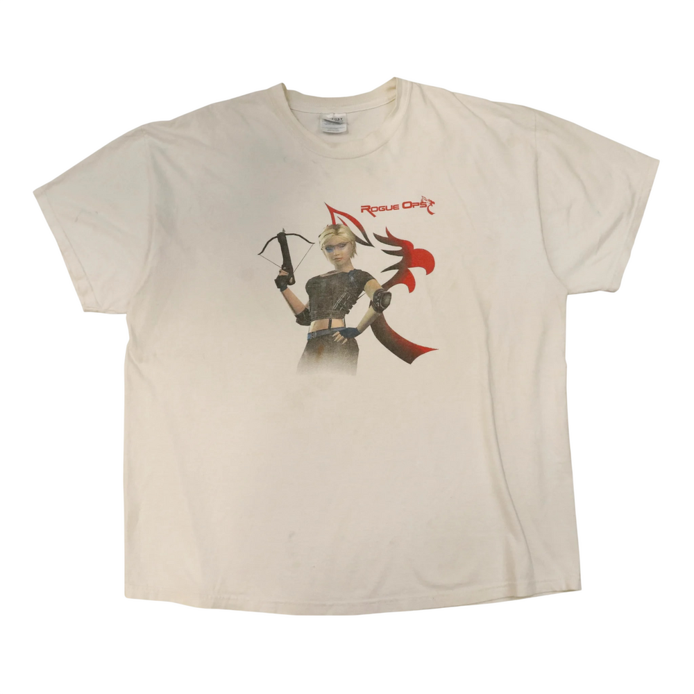 Vintage Rogue Ops White T-Shirt Size XL